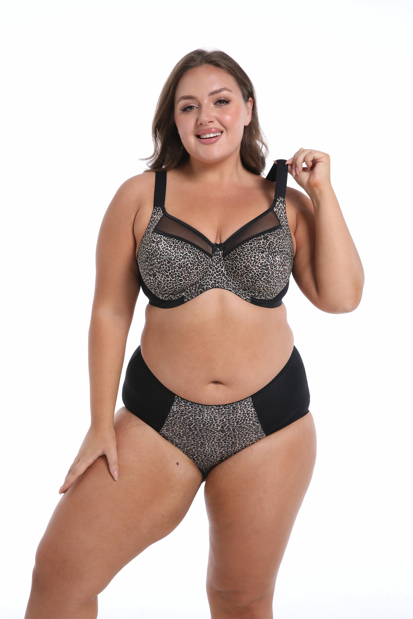 MissCurvaty Full Coverage Bra Comfort & Support. Three-Section Cup, Side Frame, Underwire Banded Stretch Lace Dd+ Bras ets