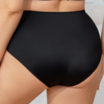 MissCurvaty Women's High Waisted Plus Size Lace Brief For Women,Black - Image 3