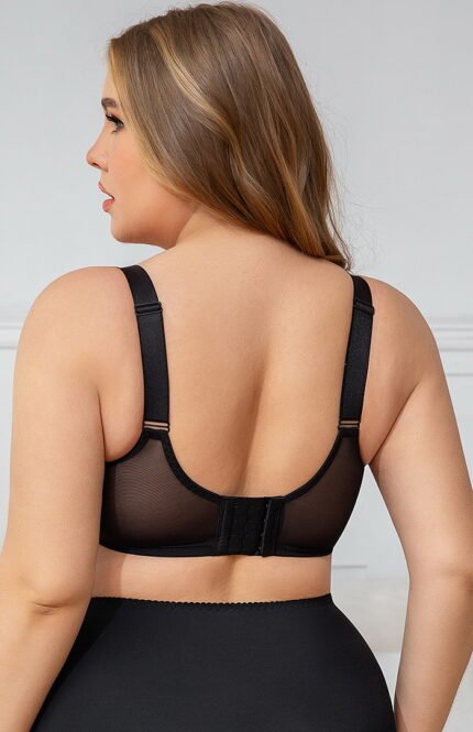MissCurvaty Minimizer Bras for Women Underwire Full Coverage,Black - Image 3