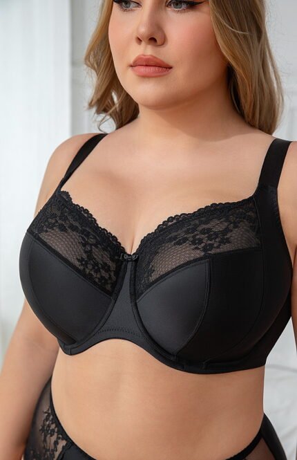 MissCurvaty Minimizer Bras for Women Underwire Full Coverage,Black - Image 5