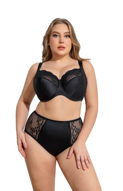 MissCurvaty Minimizer Bras for Women Underwire Full Coverage,Black