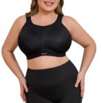 Misscurvaty Plus Size Sports Full Coverage Non‑Bounce Wire‑Free High Support Workout Bra for Large Bust