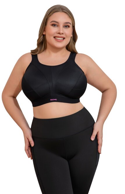 Misscurvaty Plus Size Sports Full Coverage Non‑Bounce Wire‑Free High Support Workout Bra for Large Bust