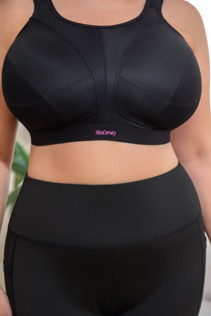 Misscurvaty Plus Size Sports Full Coverage Non‑Bounce Wire‑Free High Support Workout Bra for Large Bust - Image 5