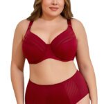 Miss Curvy Minimizer Plus Size Full Coverage Underwire Bra Curvy Women Smooth Mesh Panel
