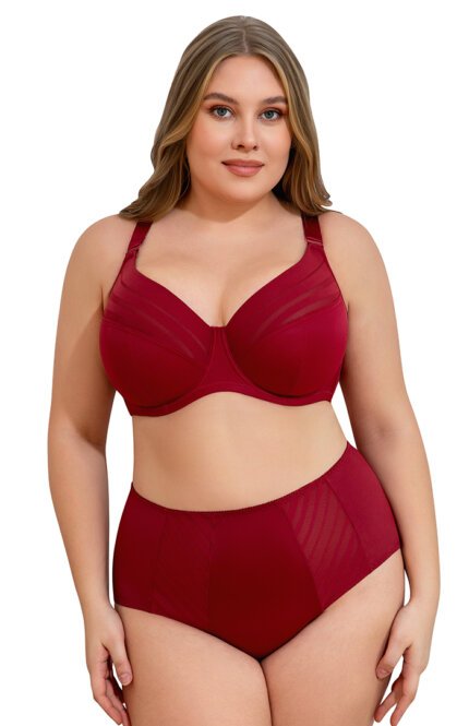 Miss Curvy Minimizer Plus Size Full Coverage Underwire Bra Curvy Women Smooth Mesh Panel