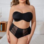 MissCurvy Minimizer Strapless Plus Size Bras for Women Full Coverage Underwire Non-Slip Support Bra